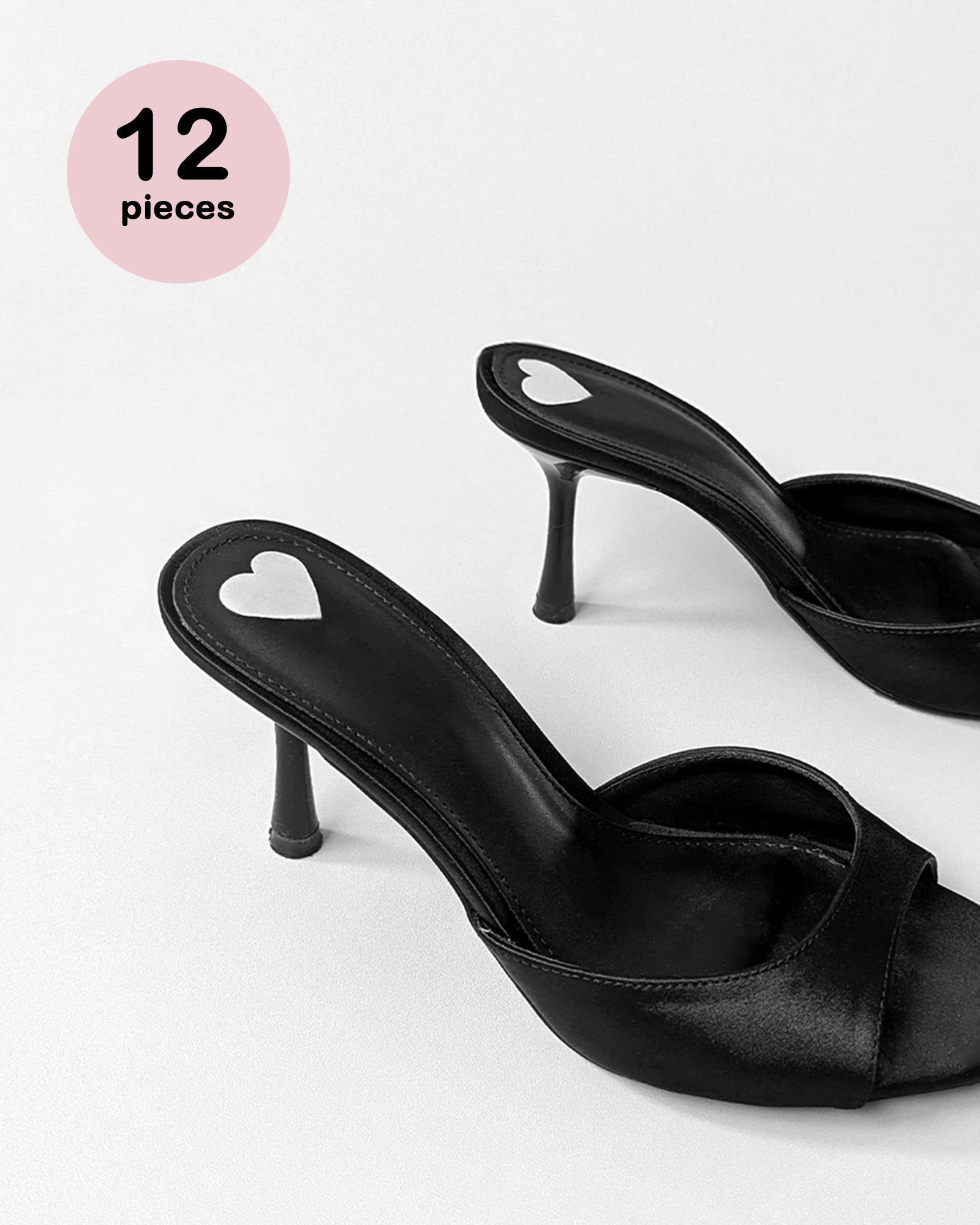 12 pieces - shoe stickers feet adhesive for heels and sandals ©