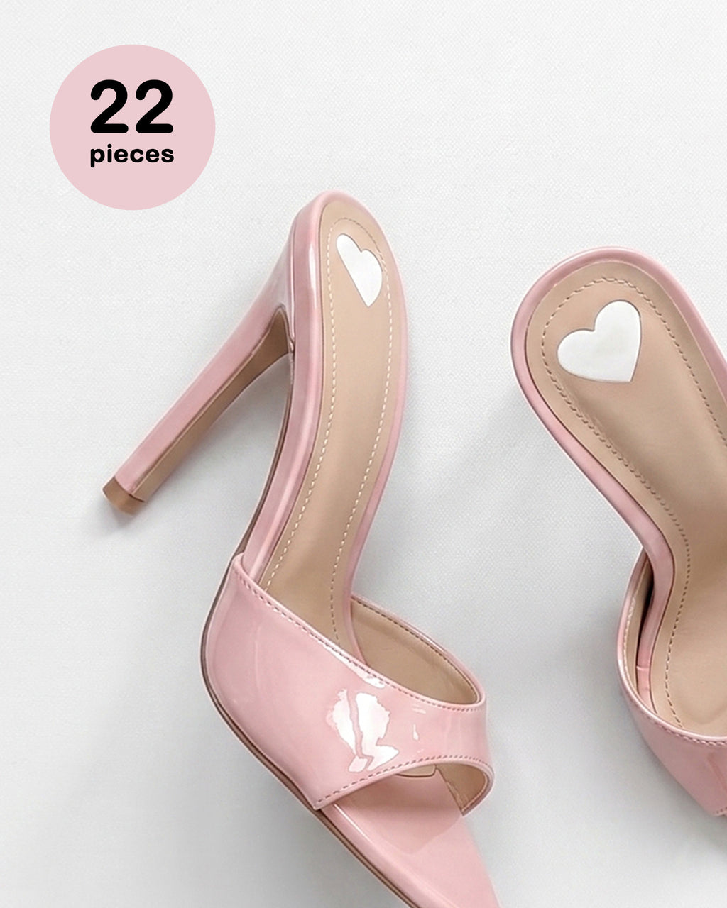 22 pieces - shoe stickers feet adhesive for heels and sandals ©